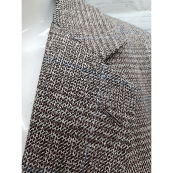 Strathmore Anderson Little Ande Mens Tweed Brown Sport Coat Blazer Wool Sz 40R - Picture 3 of 9